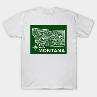 Montana Map T-Shirt